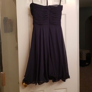 Bill levkoff navy blue bridesmaid dress